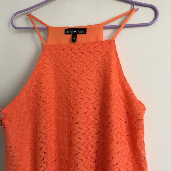 NWOT Derek Heart Orange Summer Dress - Picture 4 of 8